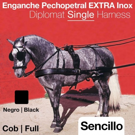 Enganche pechopetral extra inox sencillo