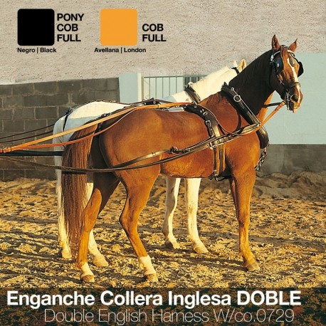 Enganche a la inglesa doble con collera