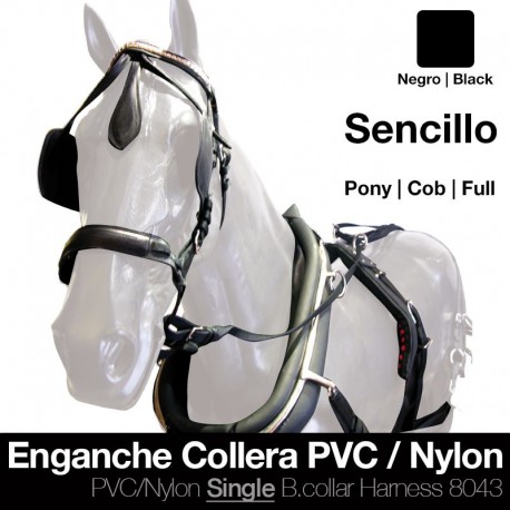 Enganche collera pvc/nylon sencillo