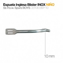 Espuela inglesa blister inox niño gallo 10 mm