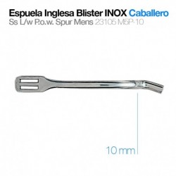 Espuela inglesa blister inox caballero gallo 10 mm