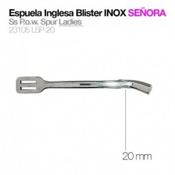 Espuela inglesa blister inox señora gallo 20 mm