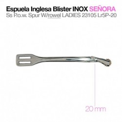 Espuela inglesa blister inox señora gallo 20 mm