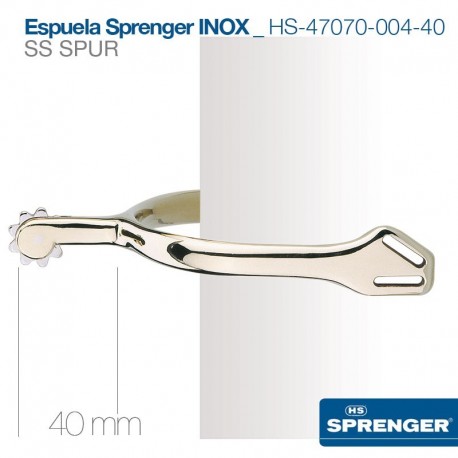 Espuela HS-Sprenger inox gallo 40 mm