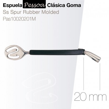 Espuela Pesso clásica goma gallo 20 mm