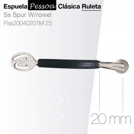 Espuela Pessoa clásica ruleta 25 mm