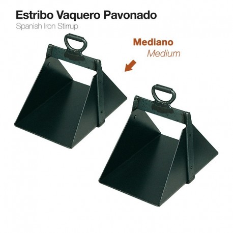 Estribo vaquero pavonado