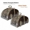 Estribo Portugués de madera cabeza caballo