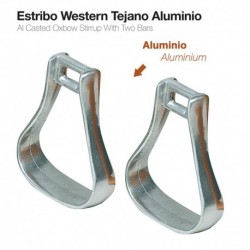 Estribo western tejano aluminio