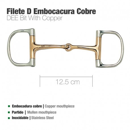 Filete inox embocadura cobre