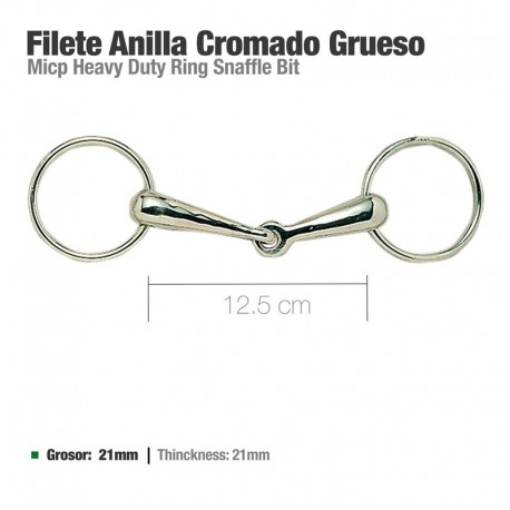 Filete anilla cromado grueso