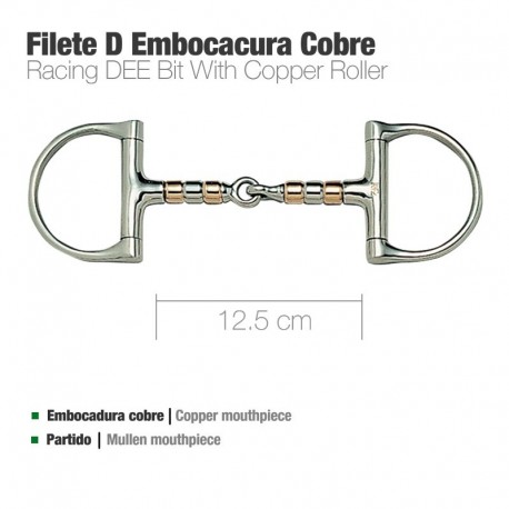 Filete D embocadura cobre