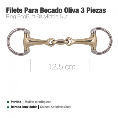 Filete para bocado oliva 3 piezas