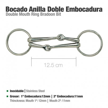 Filete anilla doble embocadura