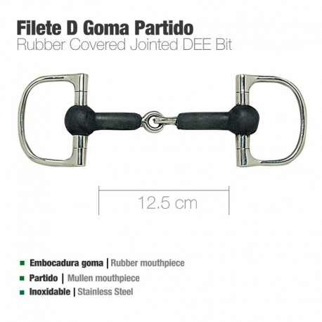 Filete D inox goma partido