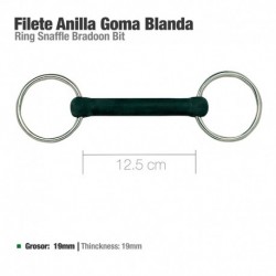 Filete anilla goma blanda