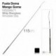 Fusta de doma mango goma 115 cm