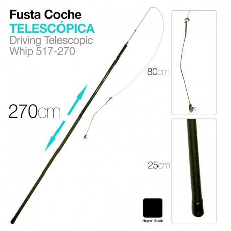 Fusta coche telescópica 270 cm