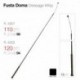 Fusta Doma negra 120 cm