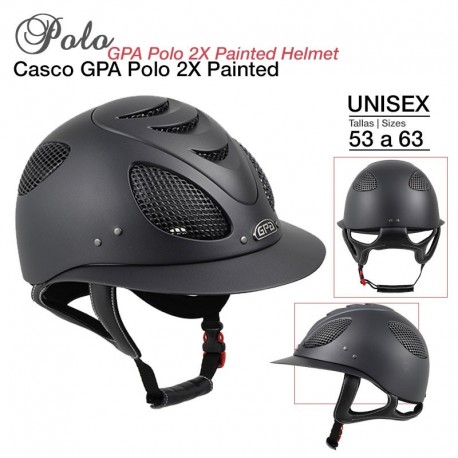 Casco equitación GPA polo painted 2X tallas: 52 a 63
