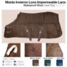 Manta invierno impermeable lona lana