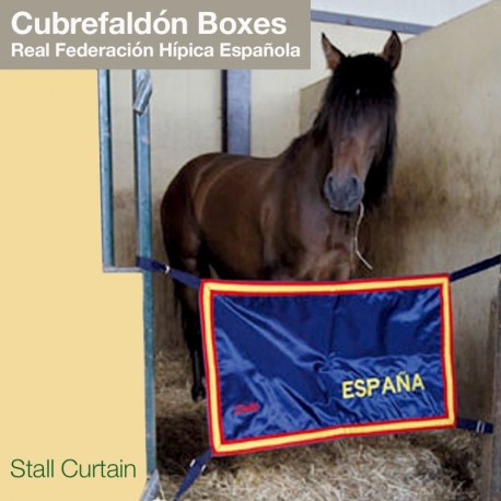 Cubrefaldón boxes Real Federación Hípica Española
