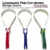 Limpiasudor fleje con dientes mango goma