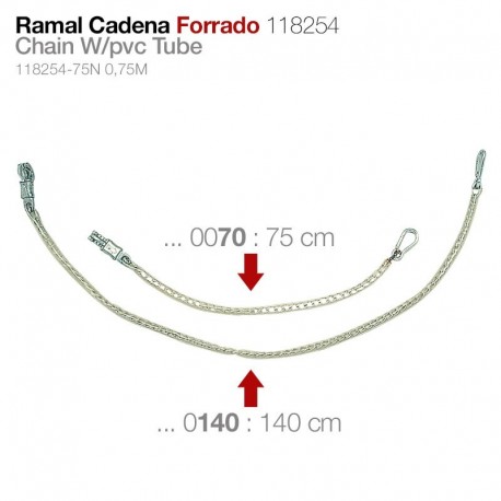 Ramal cadena forrado