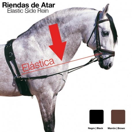 Riendas atar elástica