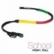 Riendas goma multicolor School