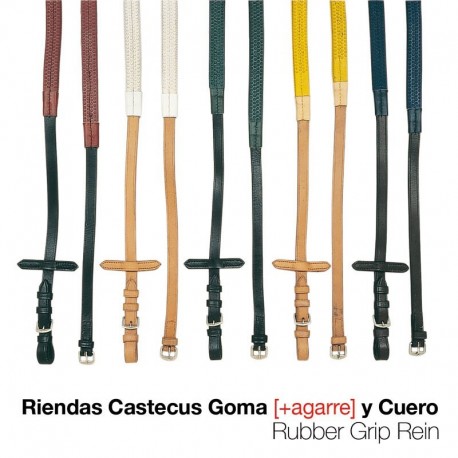 Riendas Castecus goma cuero
