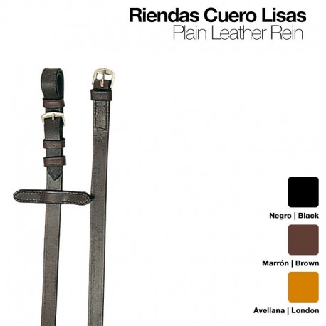 Riendas cuero lisas
