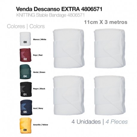 Venda descanso extra
