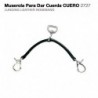 Muserola cuero para dar cuerda