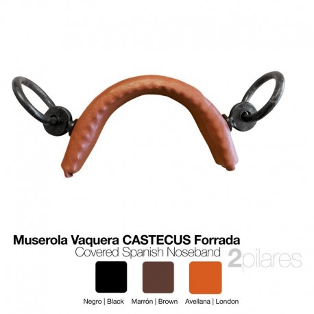 Muserola vaquera forrada Castecus 2 pilares