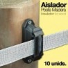Aislador poste madera