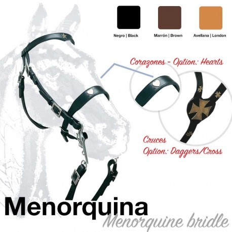 Cabezada montar Menorquina cruces
