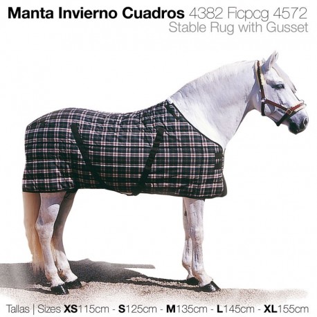 Manta invierno cuadros