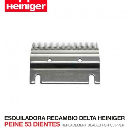 Set peine y cuchilla Esquiladora Delta Heiniger peine 53 dientes