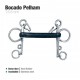 Bocado Pelham goma dura inox
