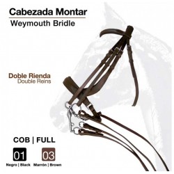 Cabezada montar doble rienda