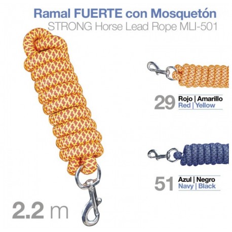 Ramal fuerte con mosquetón