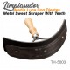 Limpiasudor medialuna metal con dientes