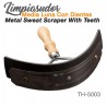 Limpiasudor medialuna metal con dientes