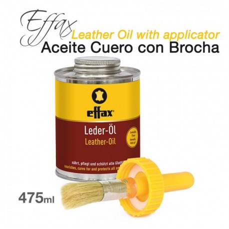 Effax aceite cuero lederol con brocha