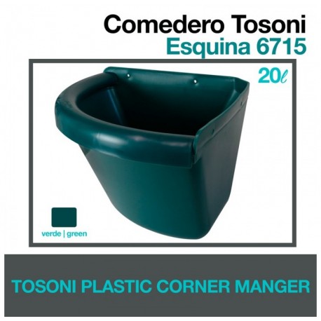 Comedero Tosoni esquina para caballos