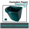 Comedero Tosoni esquina para caballos