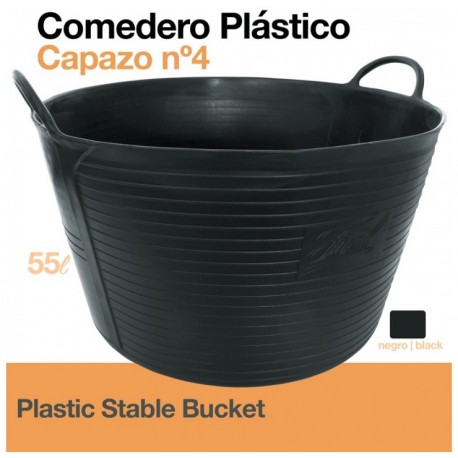 Comedero plástico capazo 55 Lt. para caballos