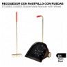Recogedor con rastrillo con ruedas Stubb