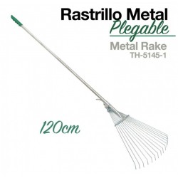 Rastrillo metal plegable